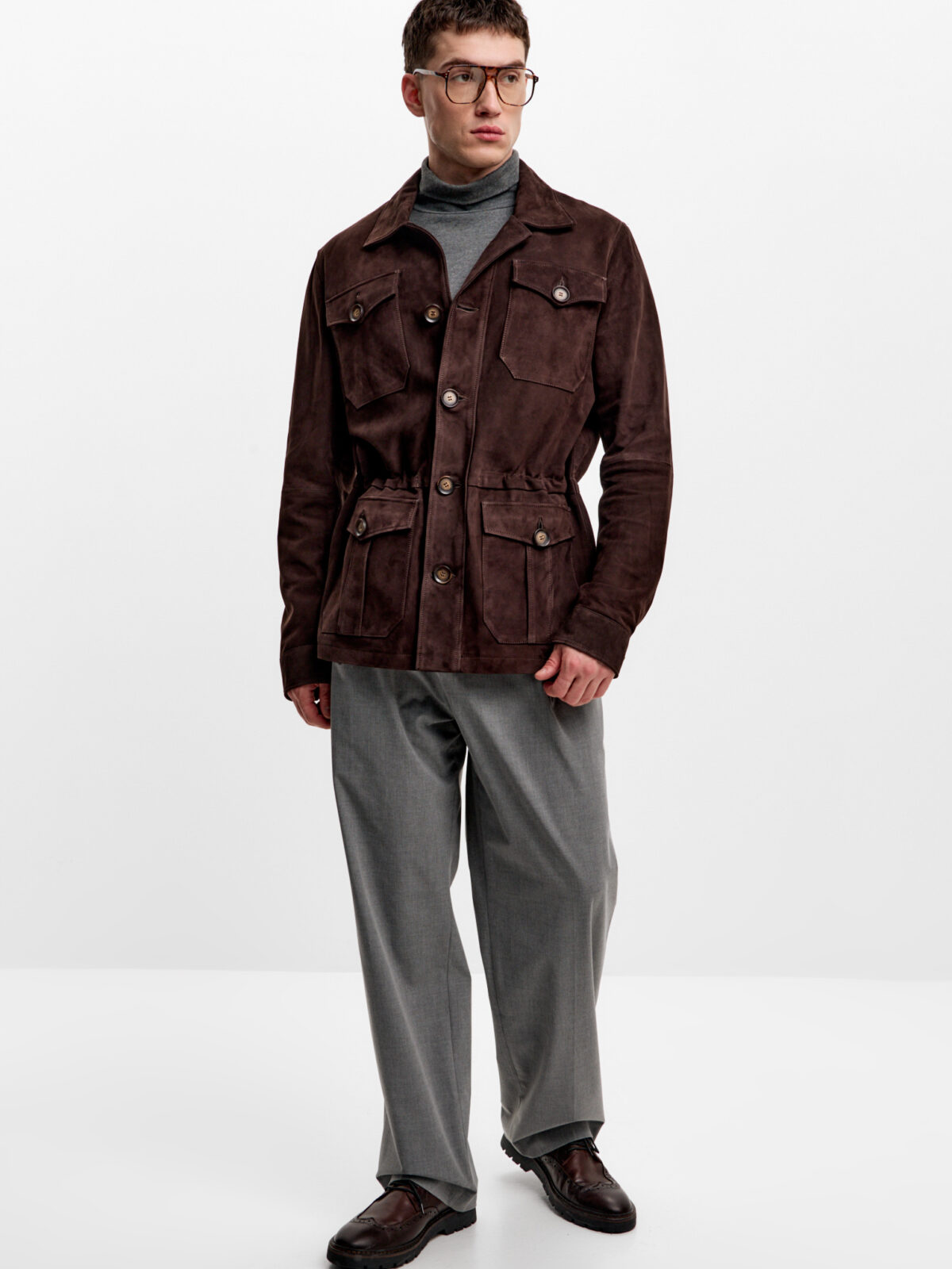 RIDGE – Suede Safari Jacket