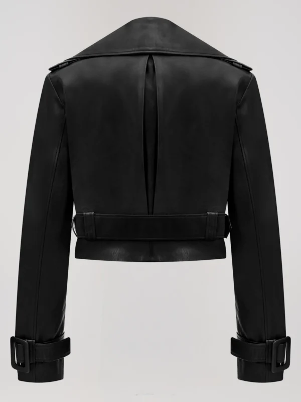 LUCID – Cropped Lamb Leather Jacket