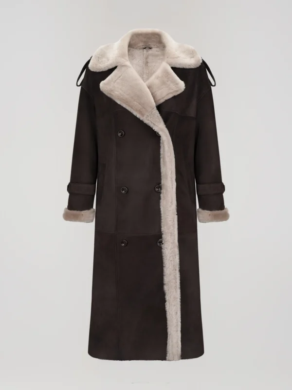 VEIL – Full Shearling Suede Coat