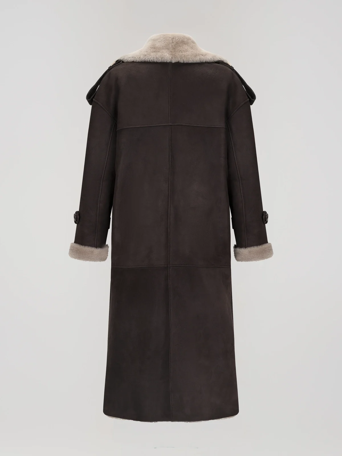 VEIL – Full Shearling Suede Coat