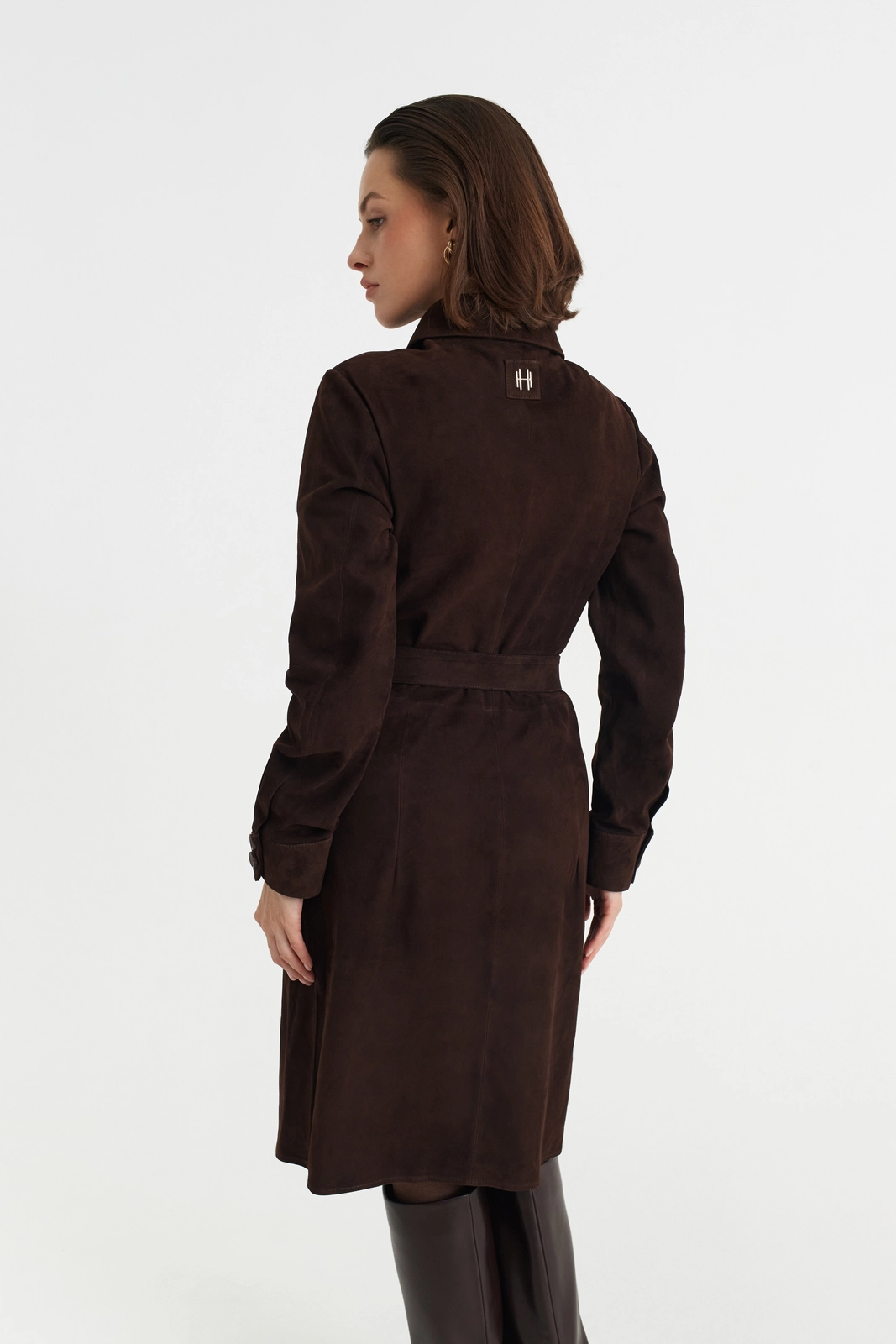 SOFT STRUCTURE – Pure Lamb Suede Dress