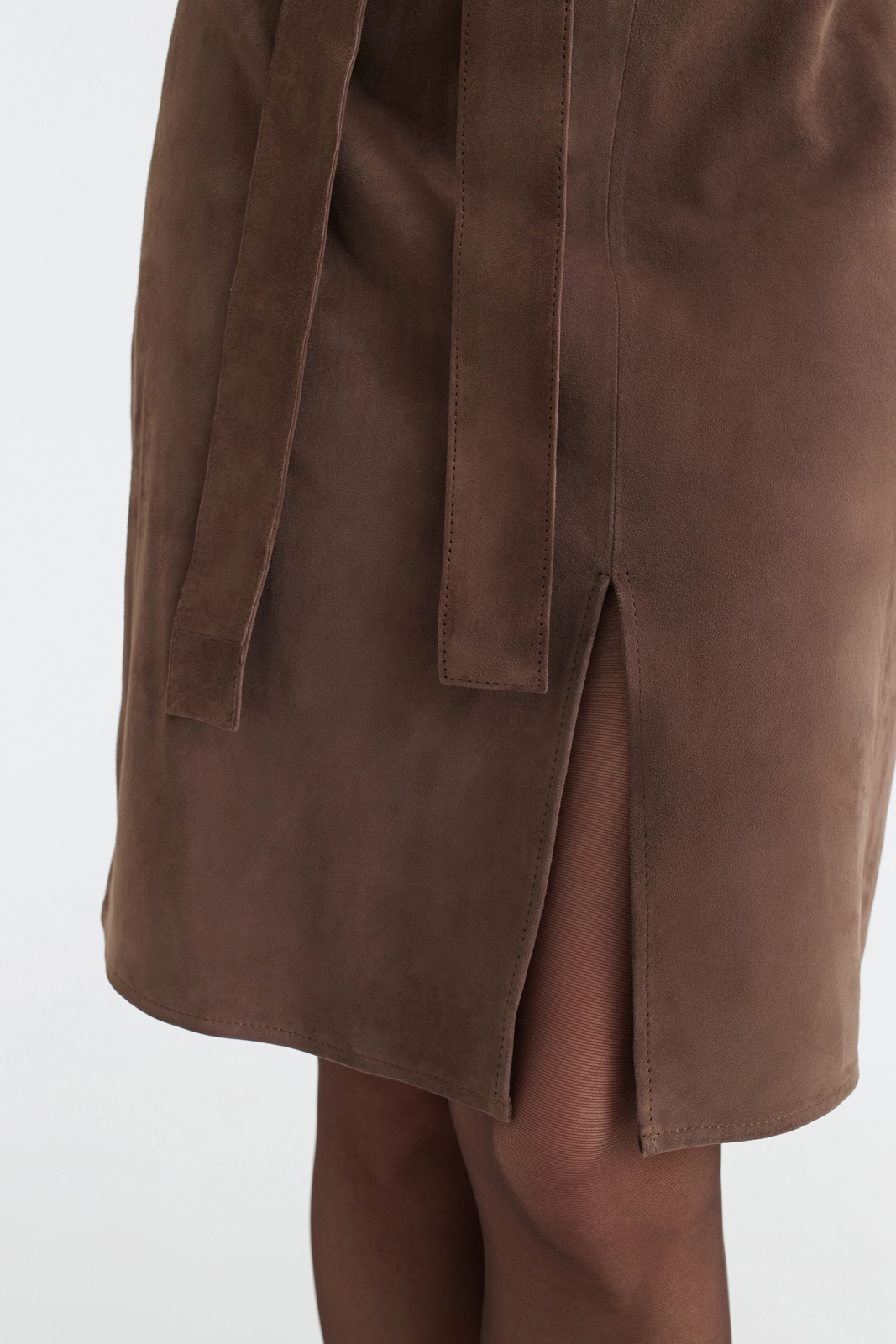 SOFT STRUCTURE – Pure Lamb Suede Dress