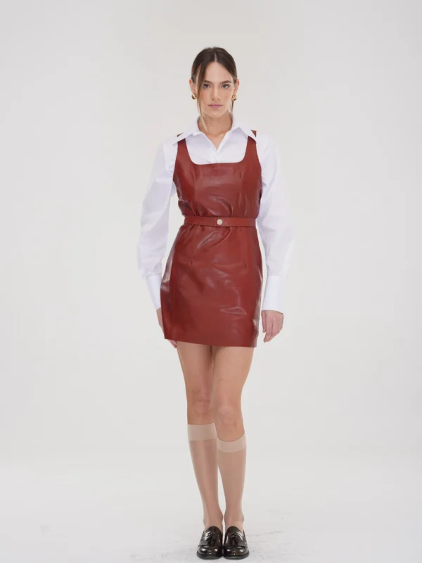 STATIC – Essential Leather Slip Dress